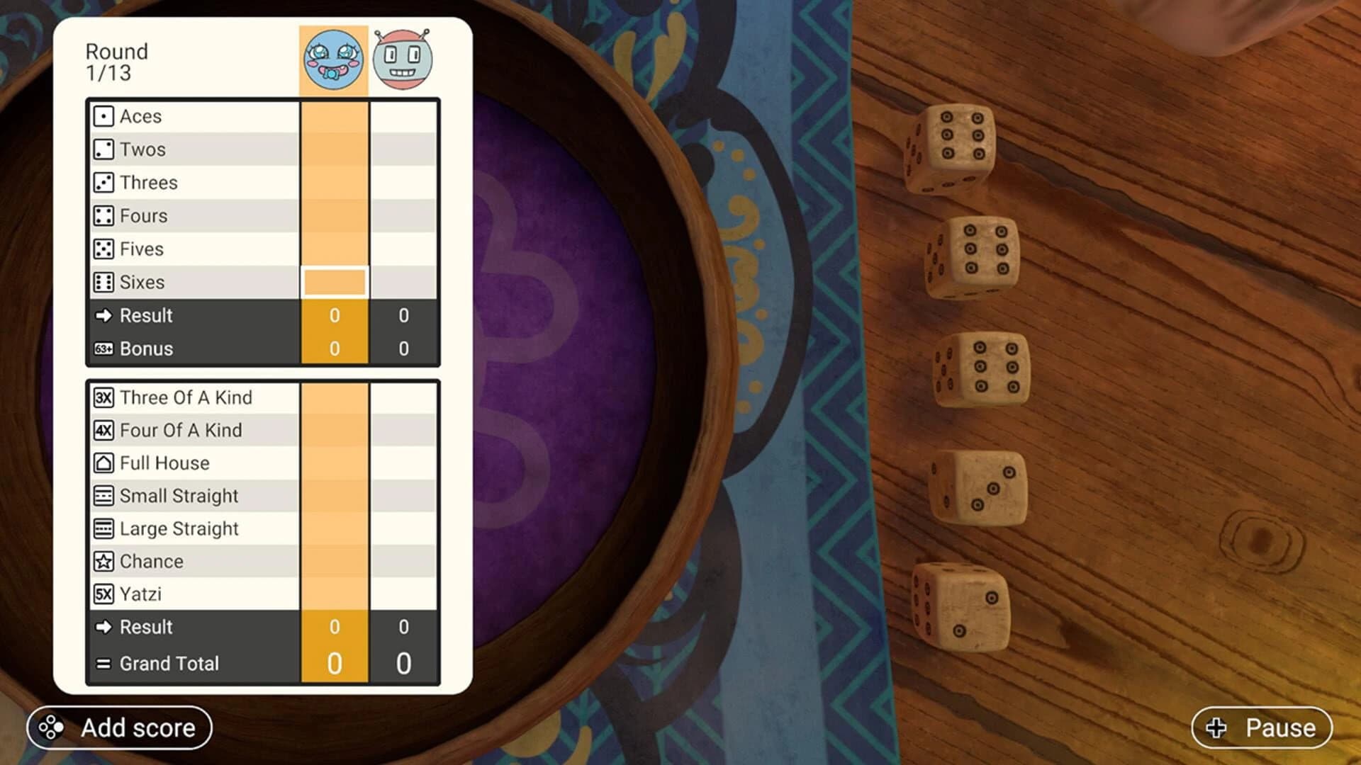 Yatzi screenshot 2