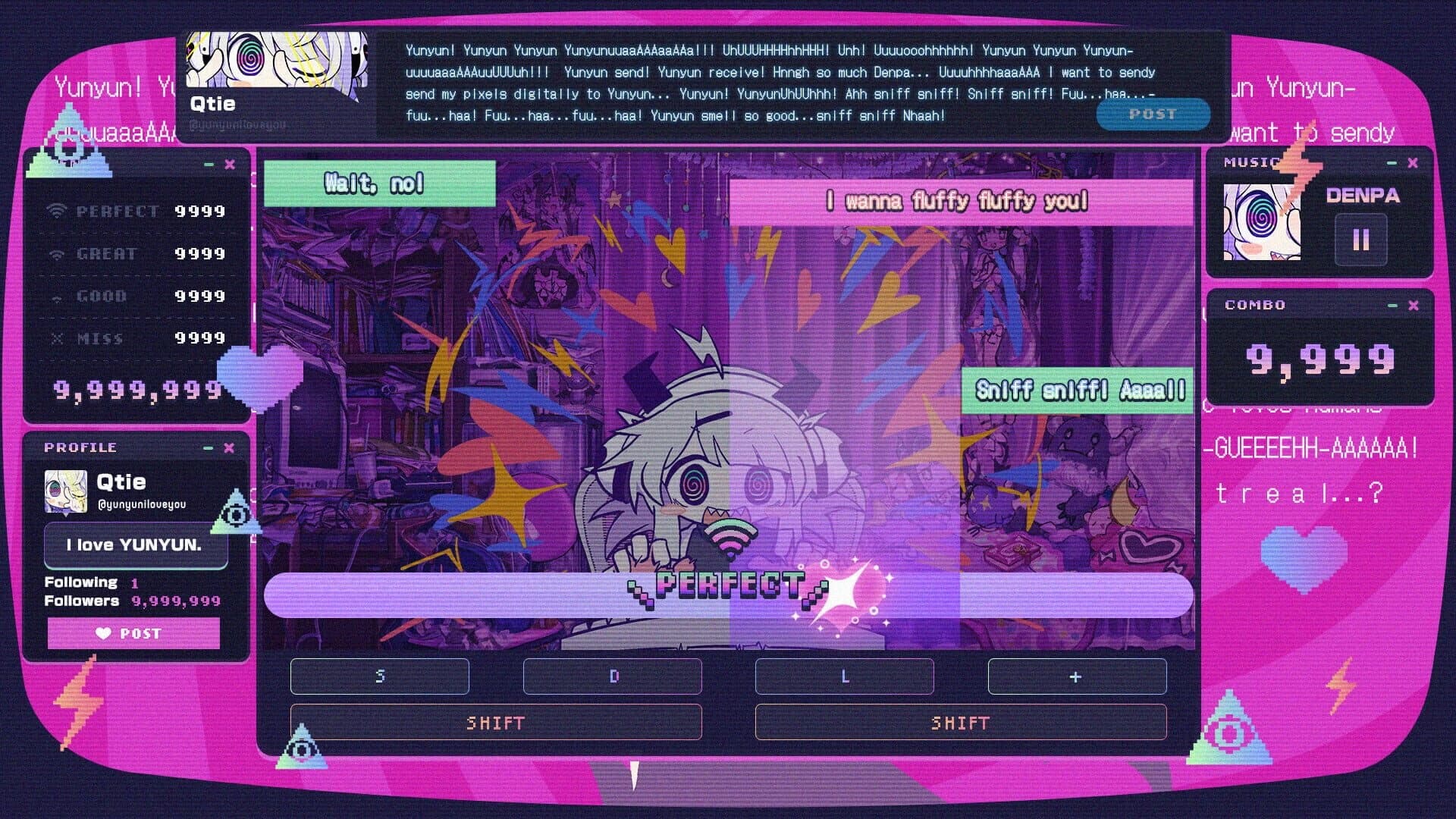Yunyun Syndrome!?: Rhythm Psychosis screenshot 4