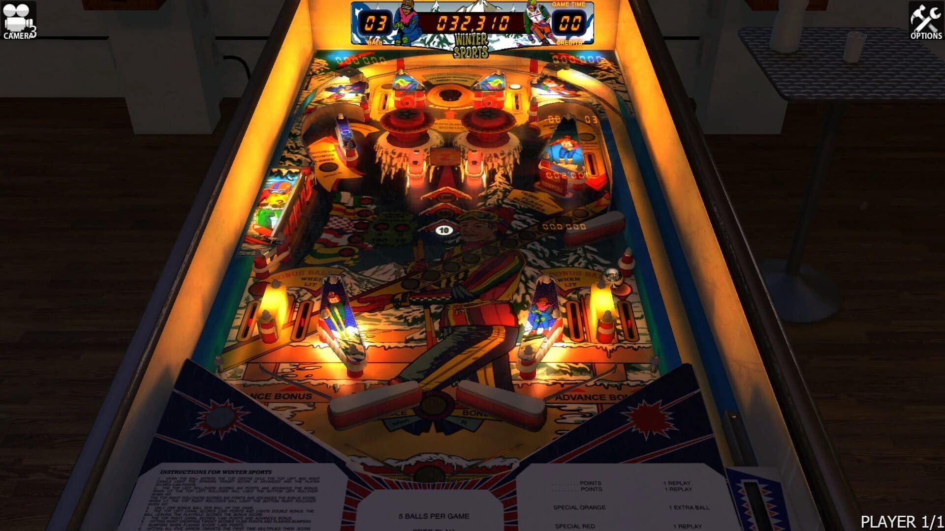 Zaccaria Pinball: Winter Sports Table screenshot 3