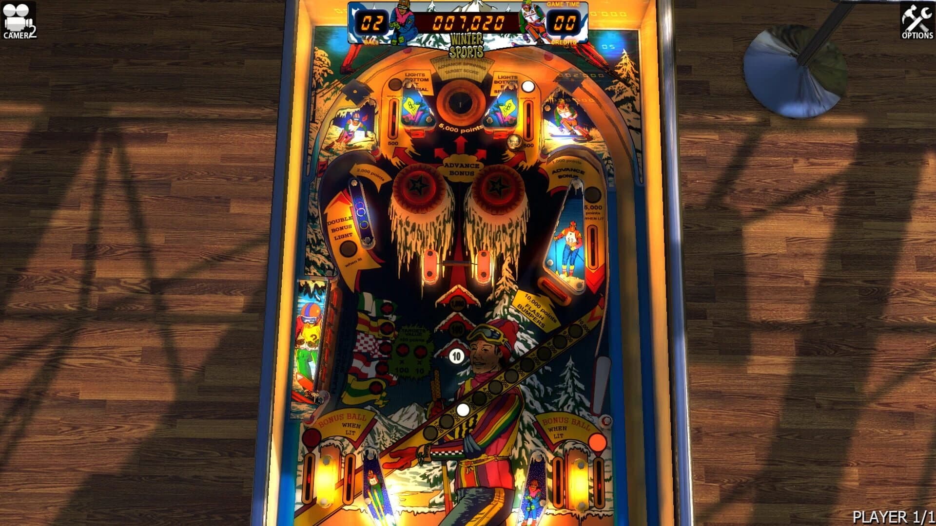 Zaccaria Pinball: Winter Sports Table screenshot 2