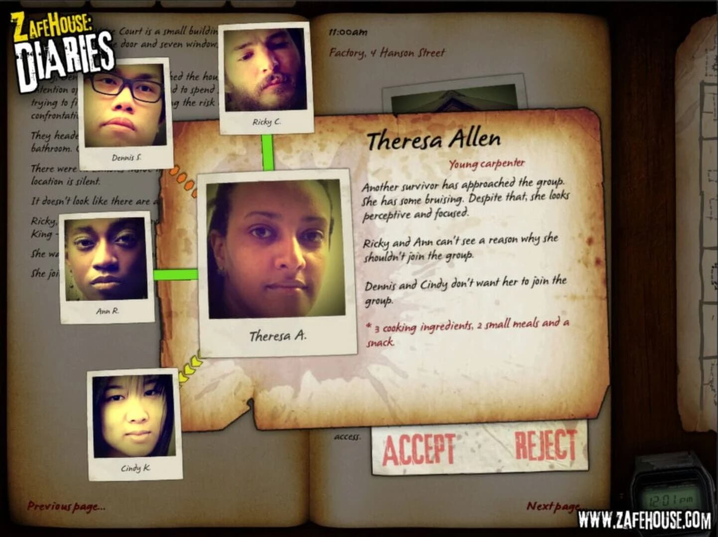 Zafehouse: Diaries screenshot 3