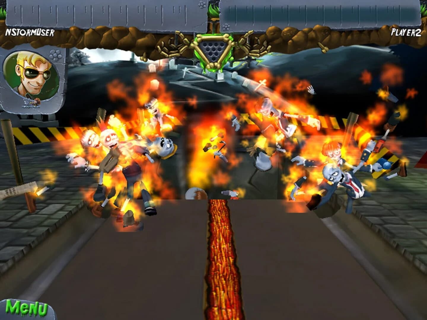 Zombie Bowl-O-Rama screenshot 1