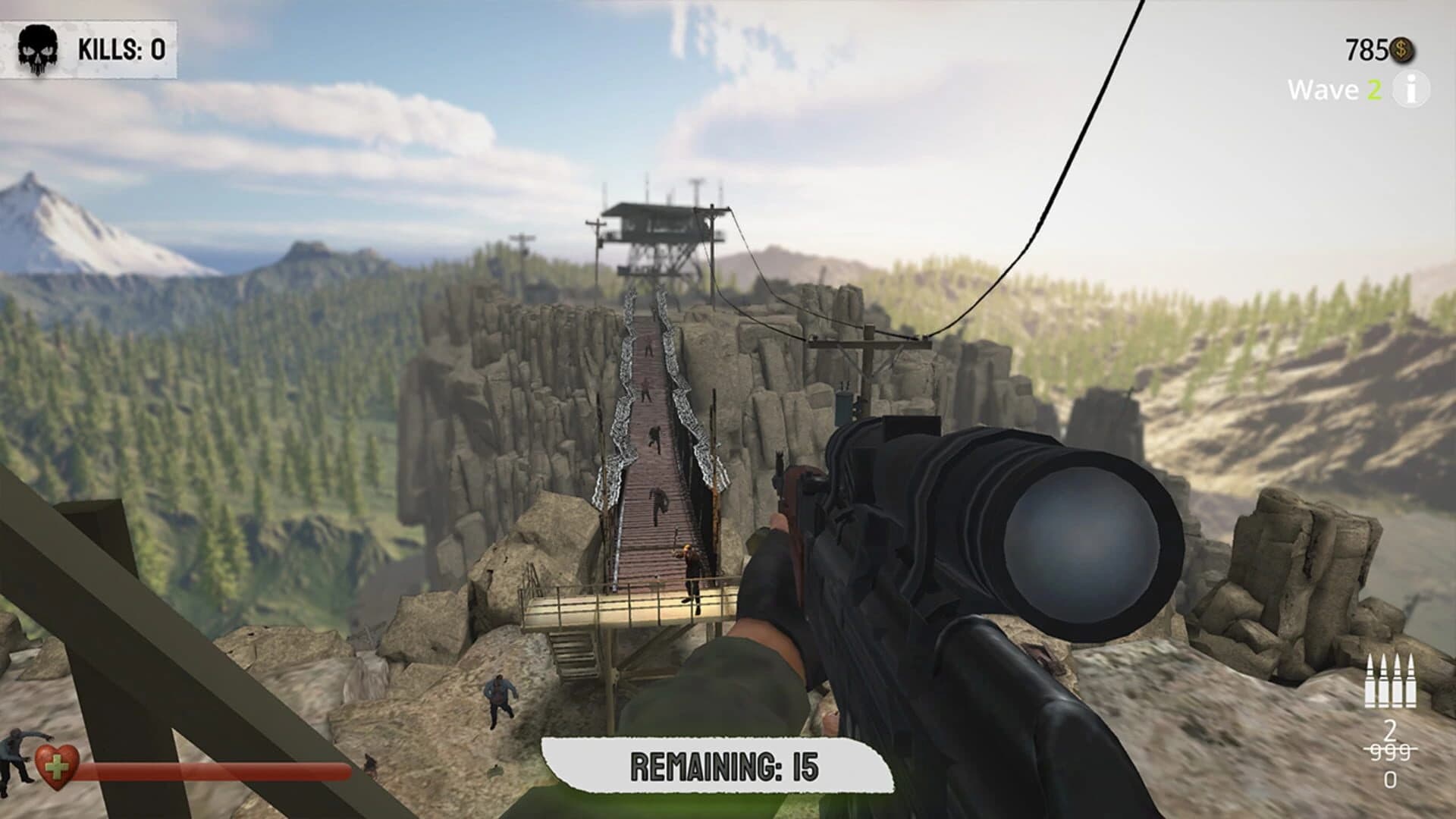 Zombie Gorge: Survival Defense screenshot 1