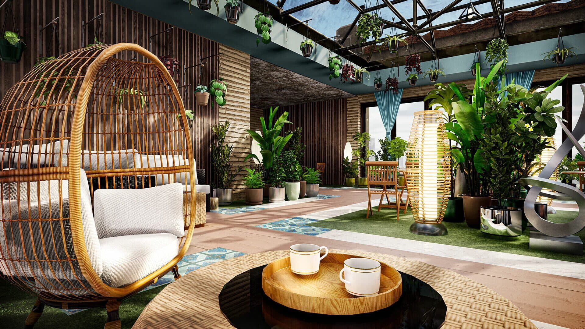 Hotel Renovator: Indoor Garden Room & Furniture Set screenshot 1