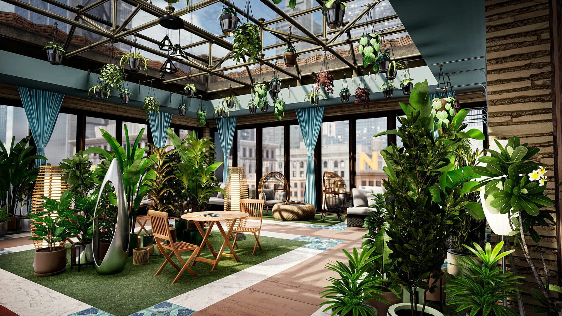 Hotel Renovator: Indoor Garden Room & Furniture Set screenshot 2