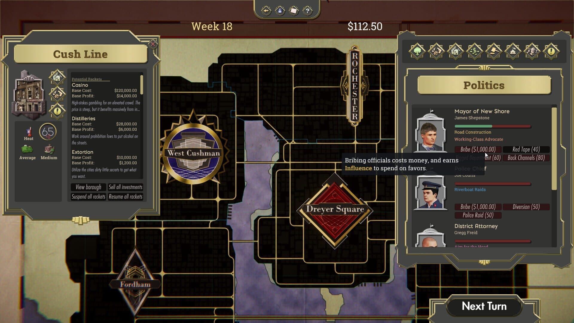 The Commission: Organized Crime Grand Strategy screenshot 1