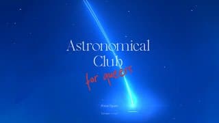 Astronomical Club for Queers video 1