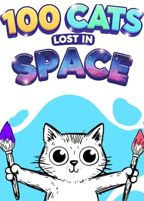 100 Cats Lost in Space Find & Color