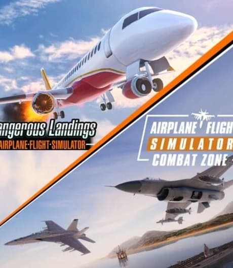 Airplane Flight Simulator Bundle: Combat Zone & Dangerous Landings
