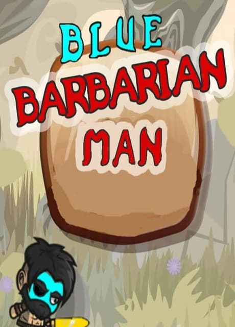 Blue Barbarian Man