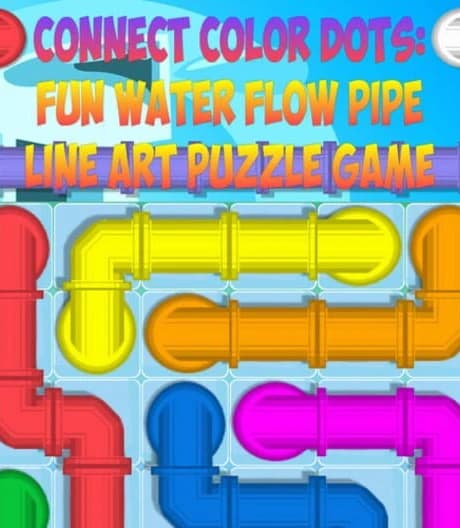 Connect Color Dots: Fun Water Flow Pipe Line Art Puzzle Game