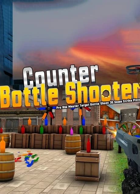 Counter Bottle Shooter: Pro Aim Master Target Bottle Shoot 3D Game Strike Pistol