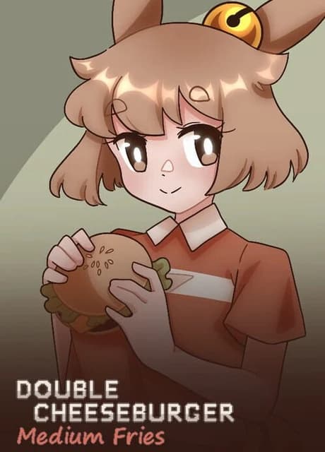 Double Cheeseburger, Medium Fries