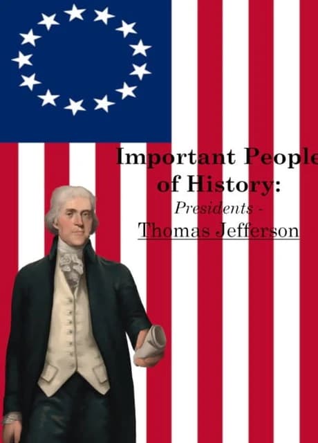 Important People of History: Presidents - Thomas Jefferson