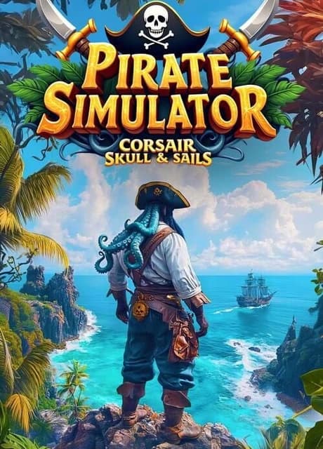 Pirate Simulator: Corsair Skull & Sails