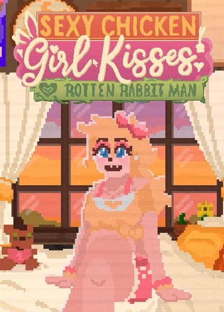 Sexy Chicken Girl Kisses Rotten Rabbit Man