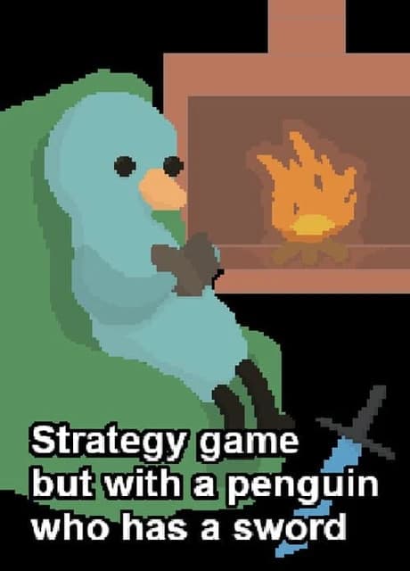 Strategy Game but With a Penguin Who Has a Sword