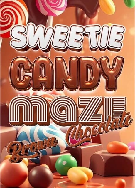 Sweetie Candy Maze: Brown Chocolate